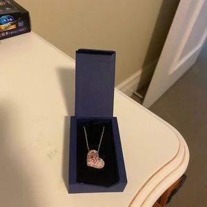Swaroski pink heart pendant